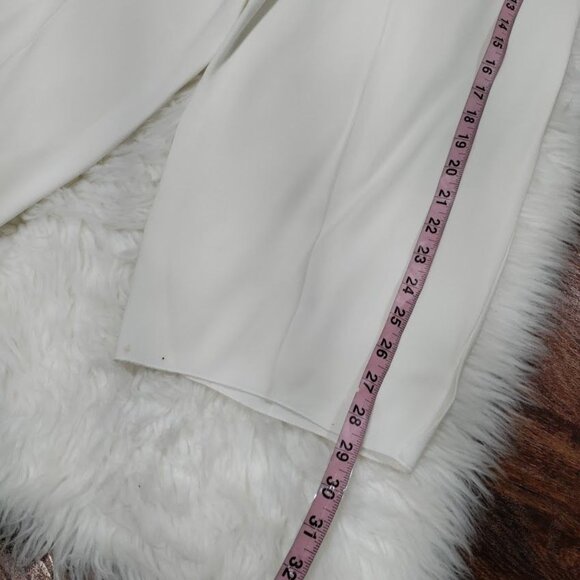 Elie Tahari White Artsey Lagenlook Elastic Waistband Culottes Capri Pants Size 6 - Picture 15 of 16